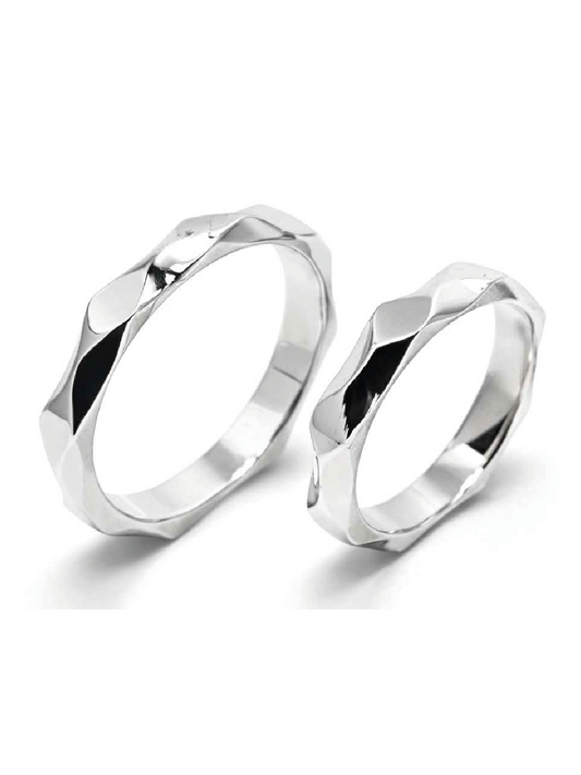 Argollas matrimoniales plata nacional 950 3,5mm Modelo Milano