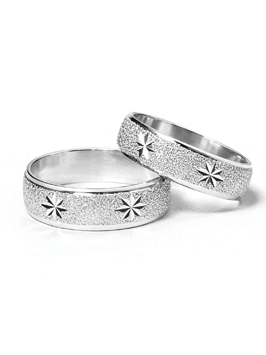 Argollas de matrimonio Plata nacional 950 5mm facetadas