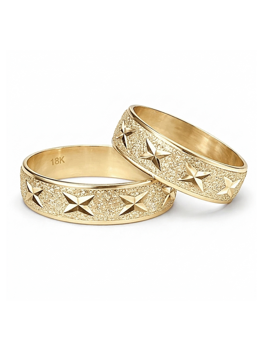 Argollas de matrimonio Oro 18k 5mm/5gr Facetadas