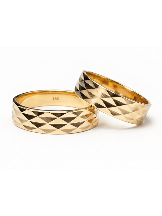 Argollas de matrimonio Oro 18k 5mm/5gr Rombo