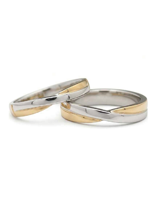 Argollas Matrimoniales Plata-Oro Salvatore