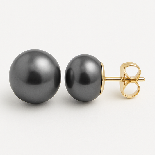 AROS PERLAS DE MALLORCA NEGRA 9mm